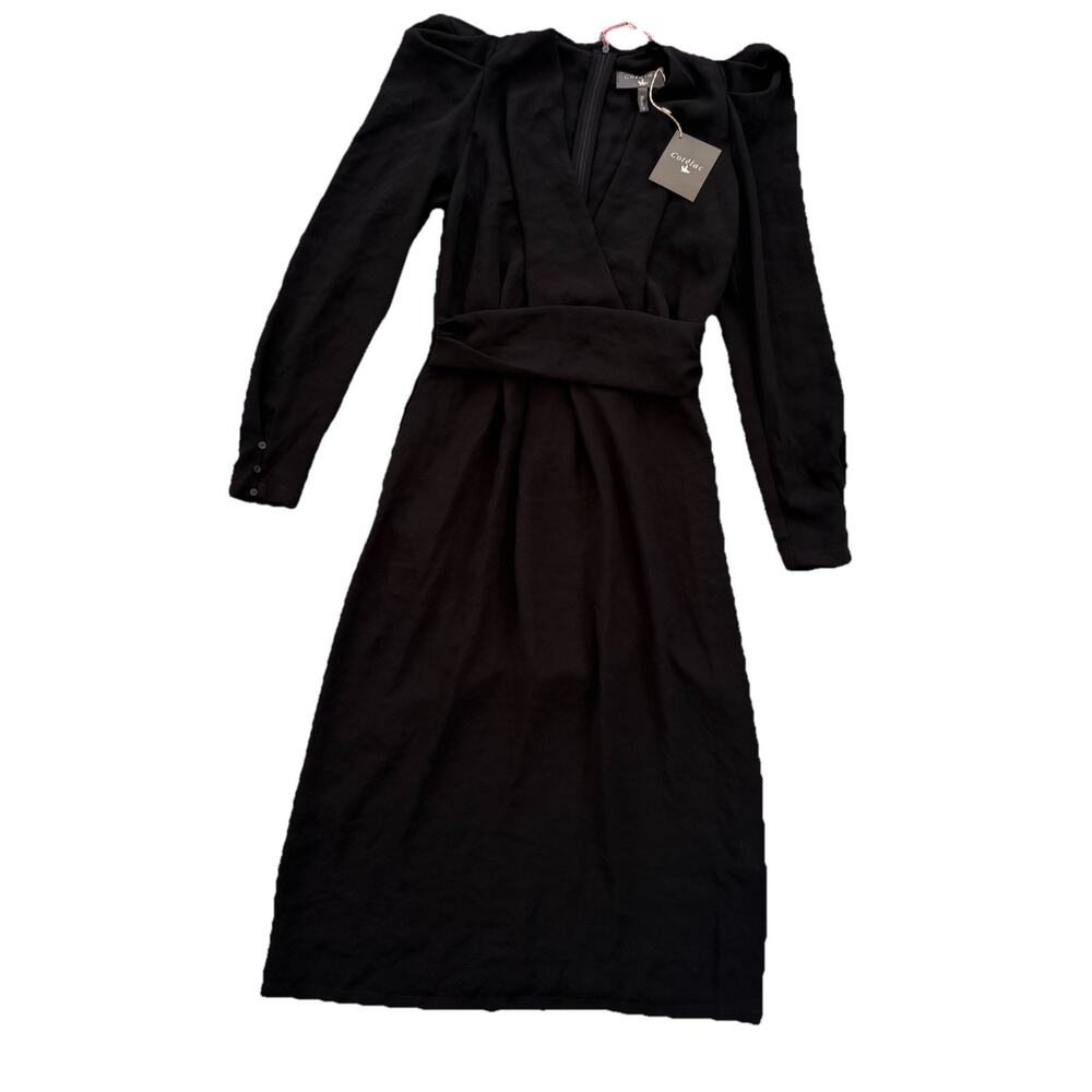 Cotelac NWT Black Long Sleeve Dress Womenโs Size 0 $385